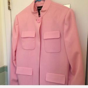 NEW light pink wool oversize blazer